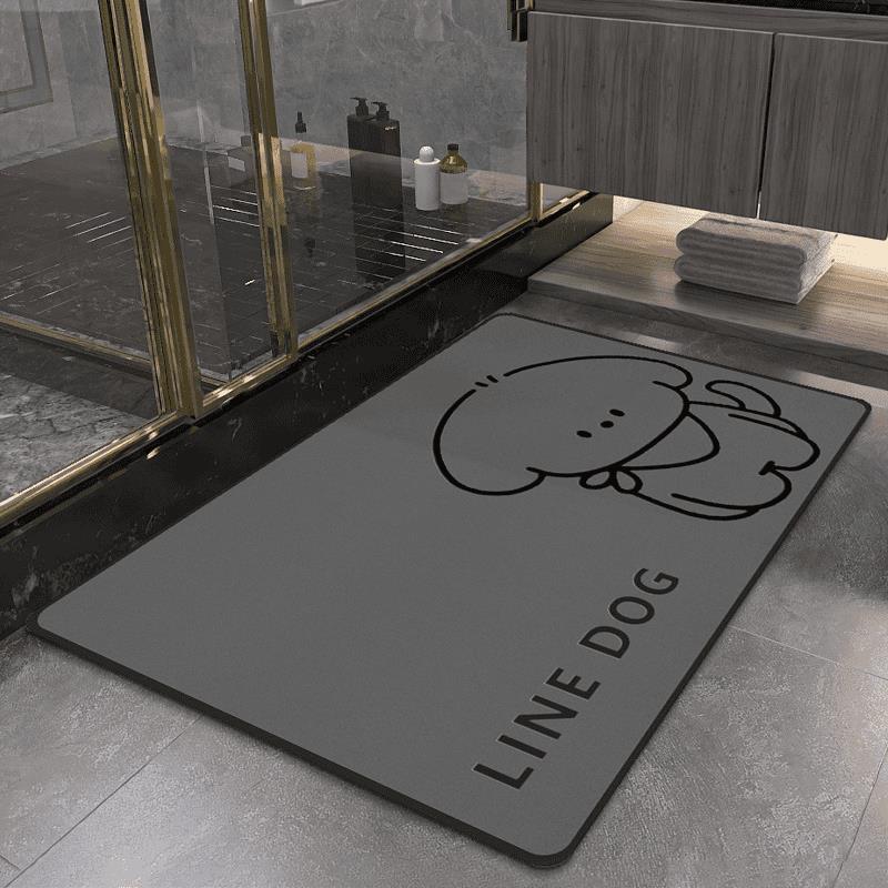 Bathroom Floor Mat High-end Absorbent Foot Mat Bathroom Door Anti-slip Mat Dirt-resistant and Easy To Care for Door Mat