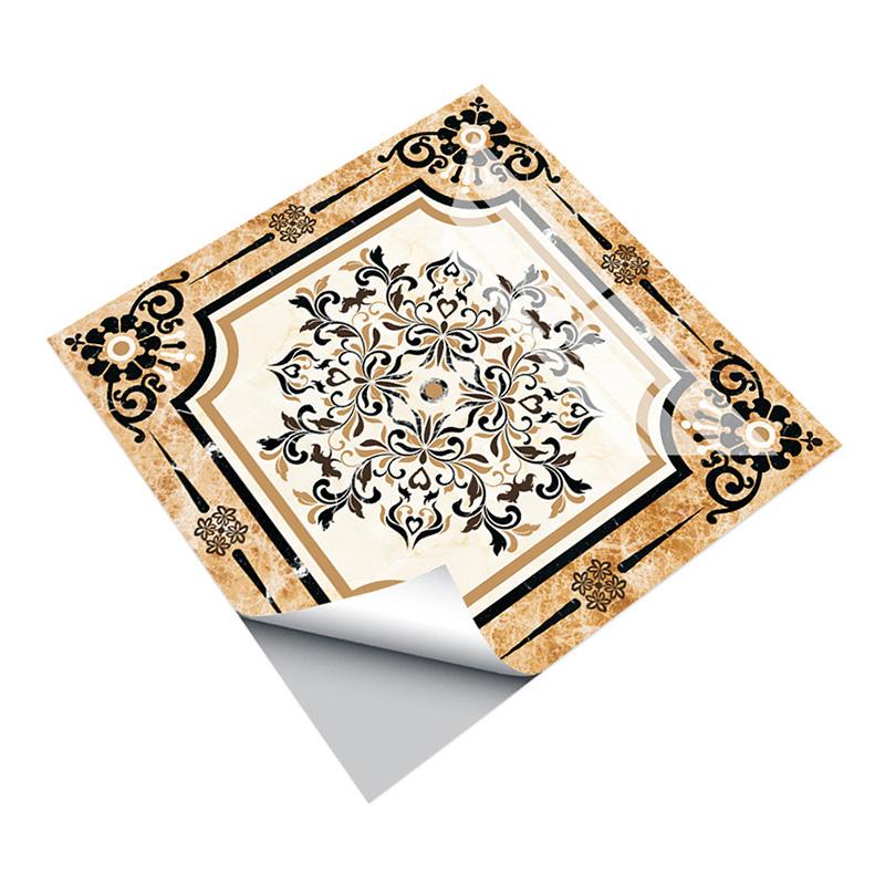 1 шт. самоклеящиеся обои из ПВХ, паркет, мрамор, водонепроницаемые напольные наклейки, квадратные наклейки, нескользящие, для украшения дома