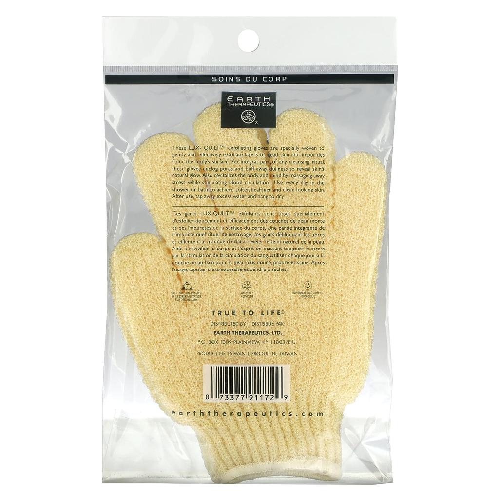 Earth Therapeutics Exfoliating Hydro Gloves, Natural Ingredients, 1 Pair