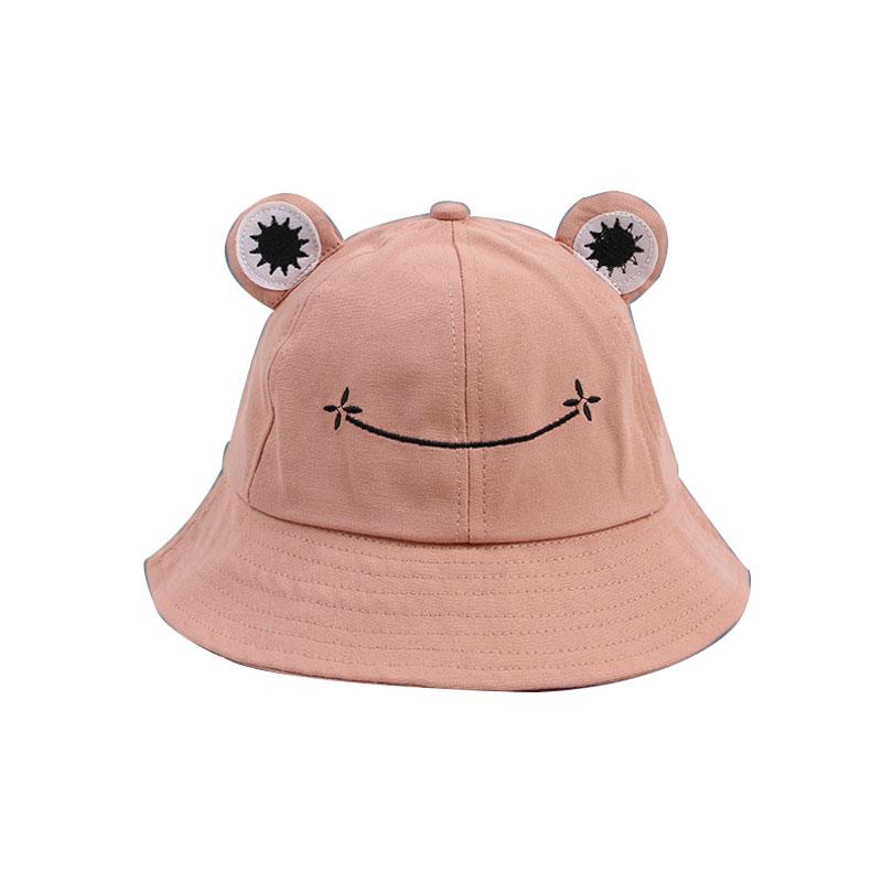 Летняя милая шляпа-ведро с лягушкой для мужчин и женщин, уличная складная кепка в рыбацком стиле, защита от солнца, разноцветные креативные шапки с героями мультфильмов