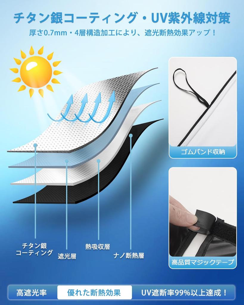 AUTO SPEC Toyota Land Cruiser 250 Front Sunshade LAND CRUISER 250 Car Sunshade April 2024 Land Cruiser 250 Blackout Front Shade PRADO UV Protection