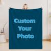 2026 Custom Photo Flannel Blanket 3D Printed Soft Blanket For Home Camping Nap Leisure Blankets Christmas Gifts For Home Decor