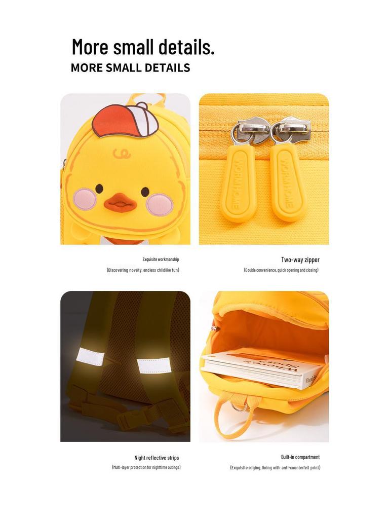 2025 Мультяшный Милый Детский Рюкзак для Возраста 1-6 лет: Двухлямочный рюкзак для детского сада