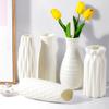 Imitation Ceramic Nordic Flower Vase Creative Flower Bottle Home Decoration