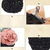 Flower Hair Accessories Hair Net Snood Hairnet Barrette with Net  for Banks Hotels Staff