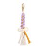 Fashion Hand Woven Rope KeyChain Flower Key Ring Bohemian Knitted Keyrings Charm Bag Pendant Key Accessory Gifts