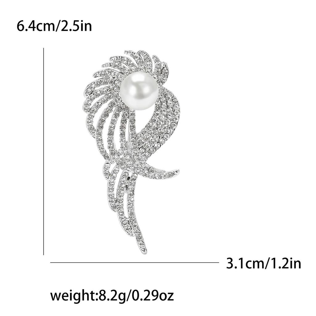 Korean Elegant Pearl Flower Brooch - Versatile, Luxurious Design for Women