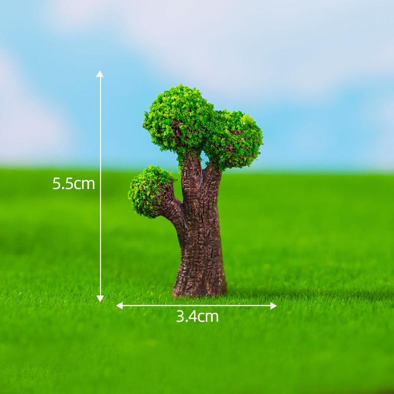 Micro-landscape Simulation of Green Trees Flowers Moss Horticultural Ecology Bottle-making, Scene Decorations Accessories, and Small Ornaments