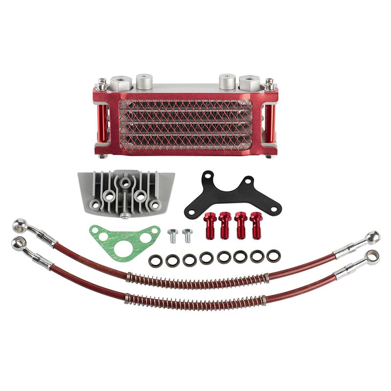 Motorcycle Oil Cooler Oil Radiator Kit For Honda Monkey Yamaha Kawasaki 50cc-140cc Pit Dirt Bike Scooter Moped Enduro Motocross