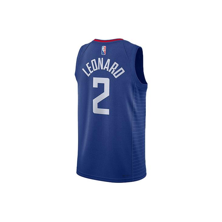 Nike Ретро быстросохнущая баскетбольная майка NBA SW Fan Edition Los Angeles Clippers Leonard 2 мужская майка синяя DB3575-400