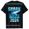 Shark 2024 Week Shark Lover Scuba Diver T Shirts Summer Graphic Streetwear Short Sleeve Birthday Gifts Tshirt Mens Clothing