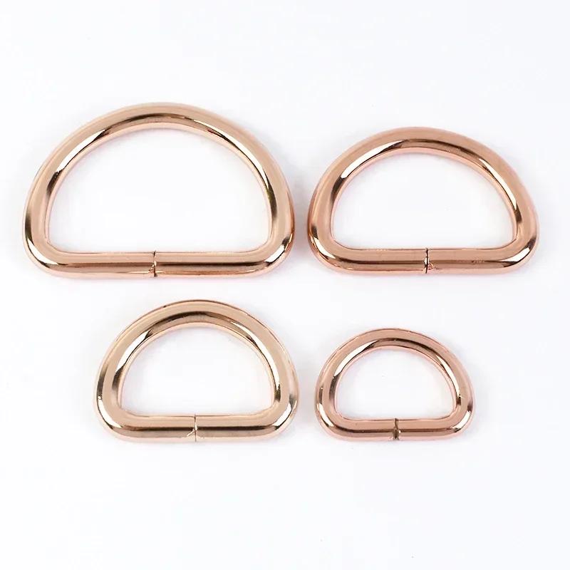 Meetee 10Pcs 13-50mm Metal Buckles Bag Strap O D Ring Buckle Backpack Belt Webbing Dog Collar Loop Clasp DIY Leather Accessories