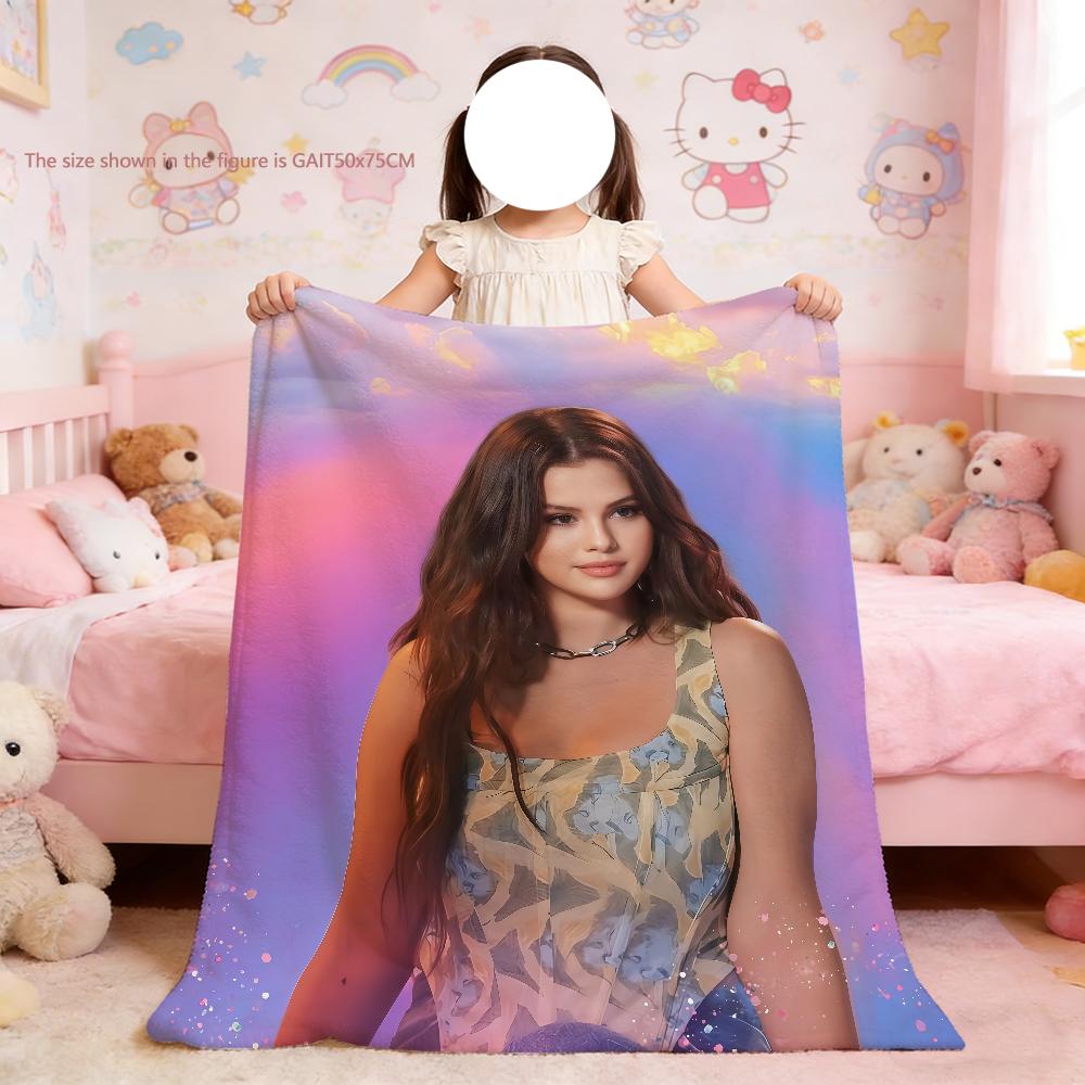 Blanket For Soft Throw Blanket for Picnic Bed Sofa Home Selena Bedroom Cozy singer Gomez Warm Comfortable