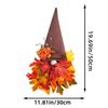 Осенний венок Шляпа гнома Венок из кленовых листьев Рождественское украшение Подвесное украшение на входную дверь Окно Ресторан Домашние украшения