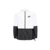 Zip-Up Hooded Long Sleeve Woven Color Block Logo Jacket Spring Women Jackets White DX3378-102