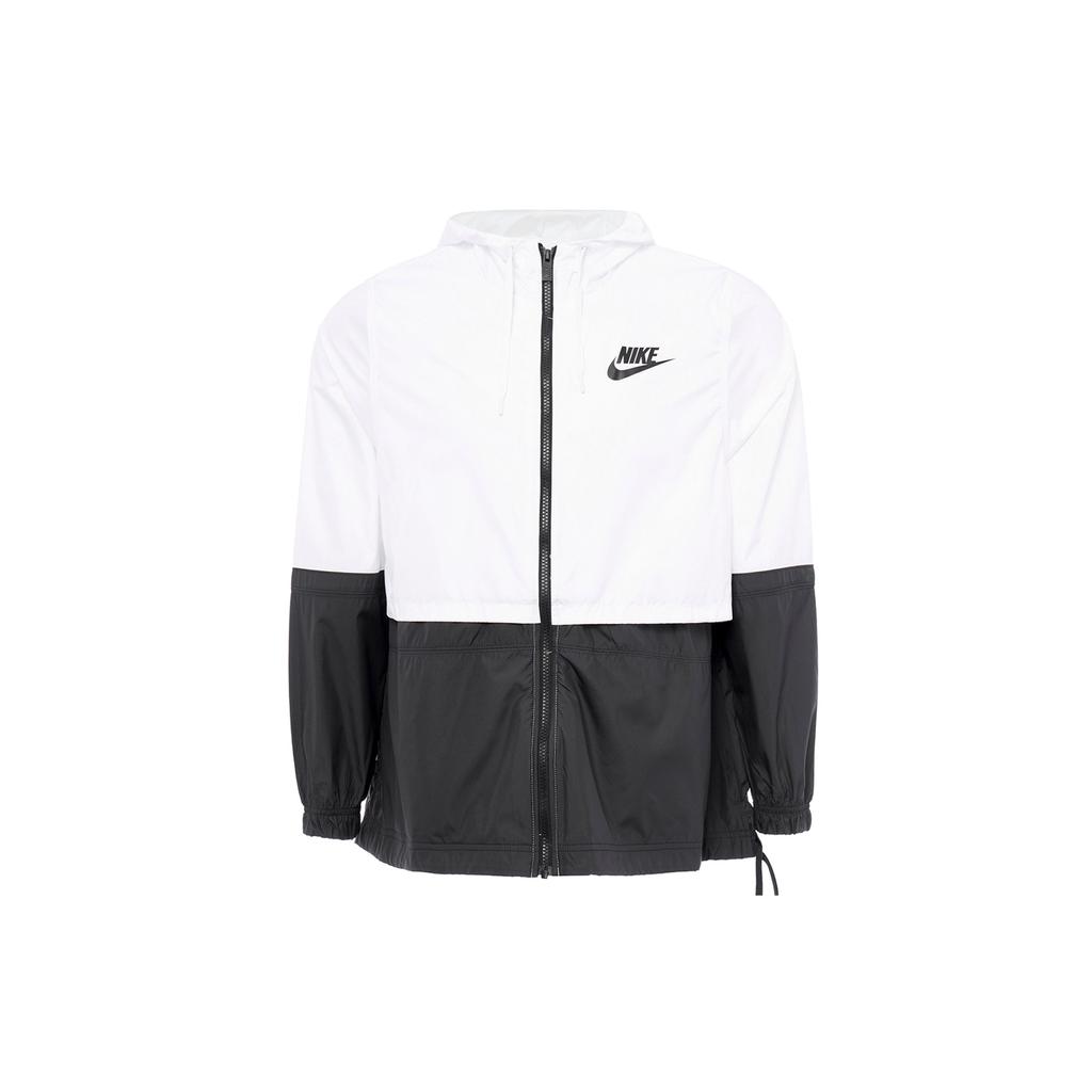 Nike Куртка с капюшоном и длинным рукавом, с цветным логотипом, на молнии, весенние женские куртки белого цвета DX3378-102