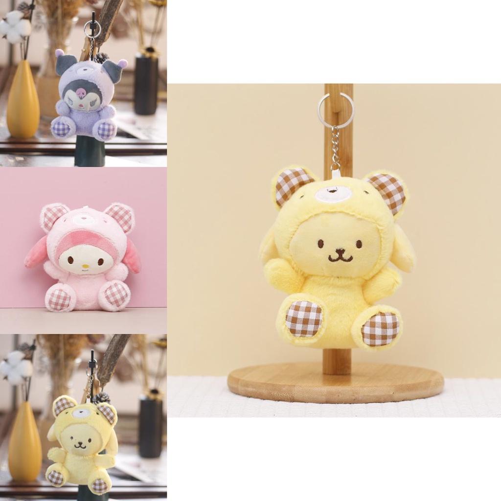 Милый брелок-подвеска в виде плюшевой куклы Sanrio Melody Cinnamoroll Kuromi