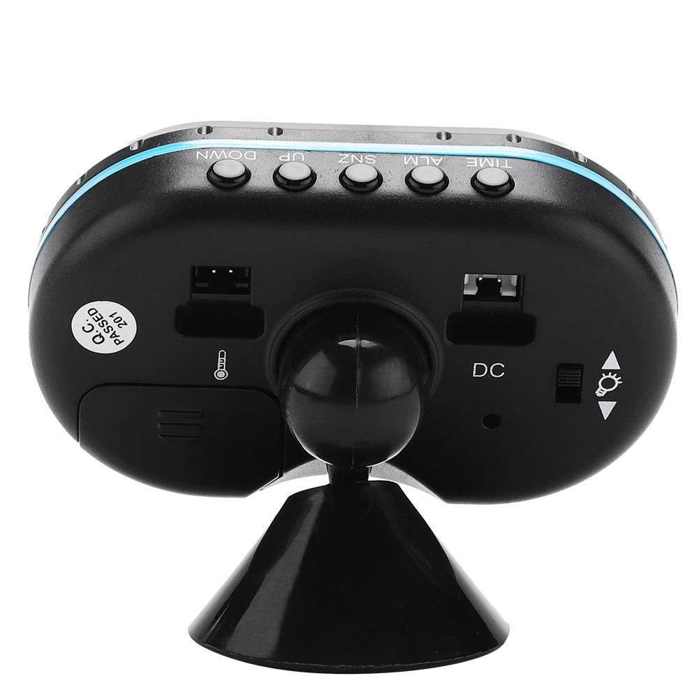 12V  LED Display Car Digital Thermometer Voltmeter Meter Clock Alarm Monitor