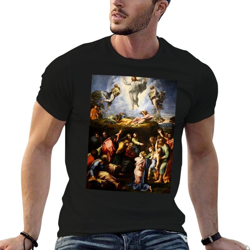 Raffaello Sanzio Da Urbino Transfiguration 1520 Tshirt Unisex T Shirt Graphic T Shirt Unisex 100 Cotton Luxury Brand Tshirt