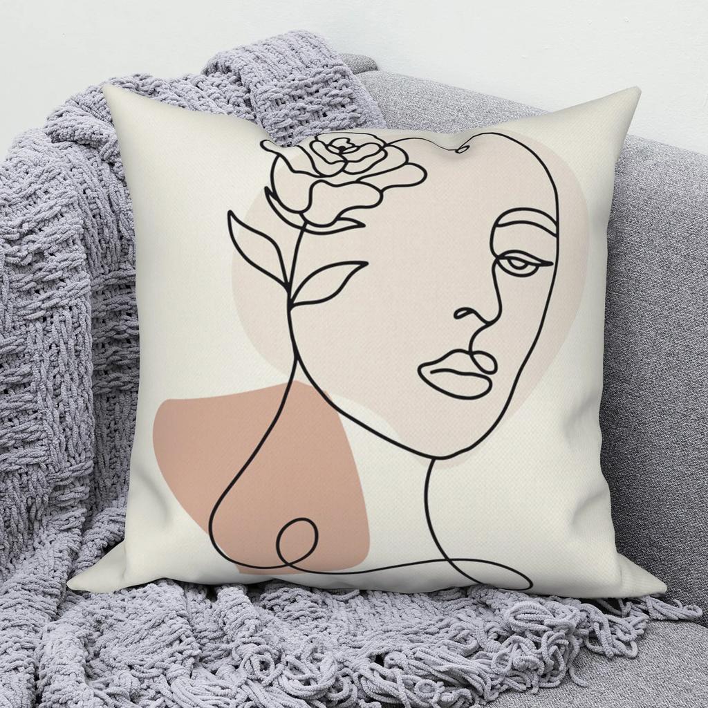 Линия Абстрактная Наволочка Чехол для Подушки Дивана Современный Простой Скандинавский Декоративный Домашний Накидной