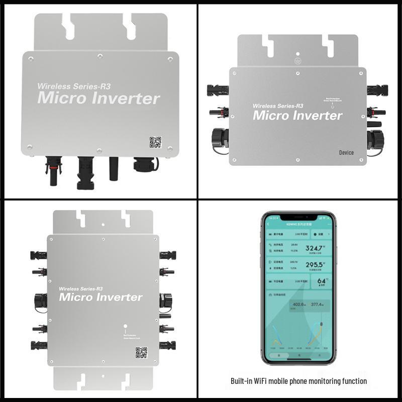 Серия сетевых микроинверторов WVC: 300, 350, 600, 700, 1200, 1400, 1600, 2000, 2400, 2800.