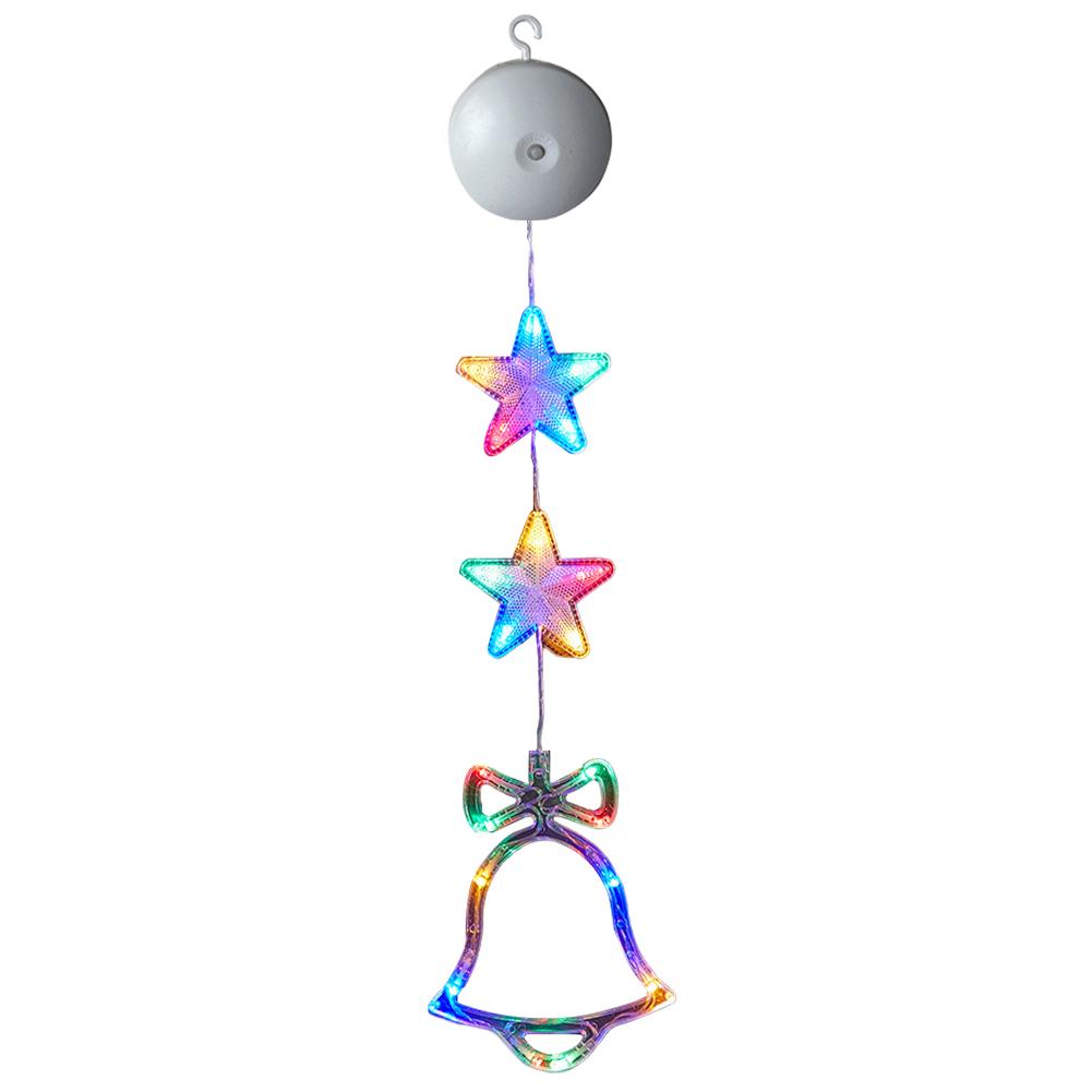 1/3pcs Christmas Indoor Star Window Light with Suction Cup Light Up Hanging Christmas Decoration Christmas Home Shop Party Gifts