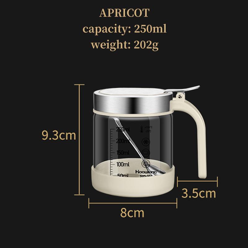 1 шт. Стеклянная банка для специй с ложкой, сахарница, солонка, контейнер для приправ, кухонные принадлежности, набор для хранения, коробки для специй