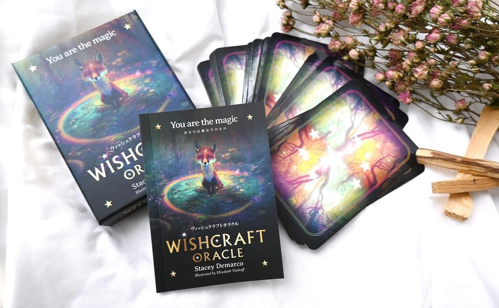 Oracle Cards Wish Craft Oracle Japanese Edition Affirmation Fortune Telling with Japanese Instruction Manual I.I.J
