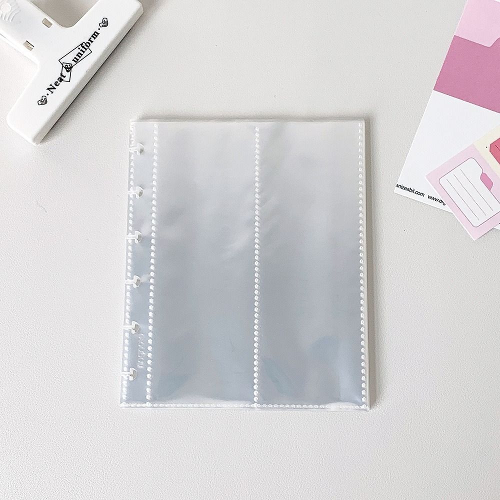 Высококачественный держатель для фотокарточек с грибовидными отверстиями, альбом для фотографий на разъемных листах, вертикальный, прозрачный буклет для хранения купюр