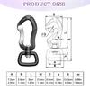 Carabiner Clip Outdoor Carabiner D Ring Shape Key Chain Clip Hook Multipurpose For Camping Hiking Backpacking Clips