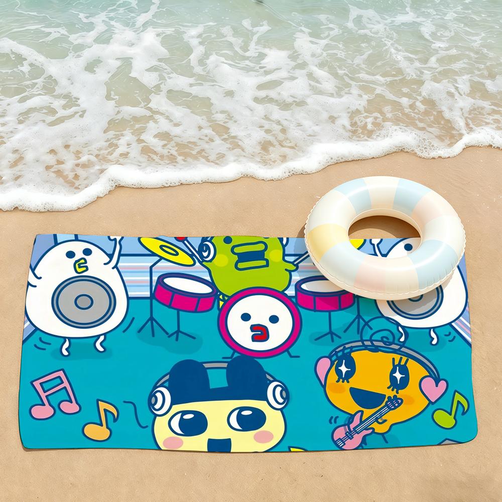 Игровой милый T-Tamagotchi Полотенце Сушка Банное Полотенце Применимо Для Легкого Плавания Кемпинга Йоги Пляжа На Улице