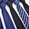 Men's 8cm Handmade Professional Jacquard Silk Polyester Striped Business Tie
