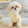 Dog Clothes Spring Summer Stereo Backpack Striped Teddy Bigbear Small Puppy Kitten Traction Pet Vest