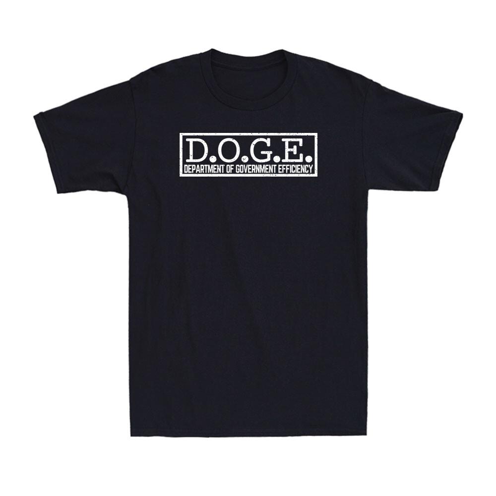 DOGE Department Of Government Efficiency Funny Political Joke Men's T-Shirt