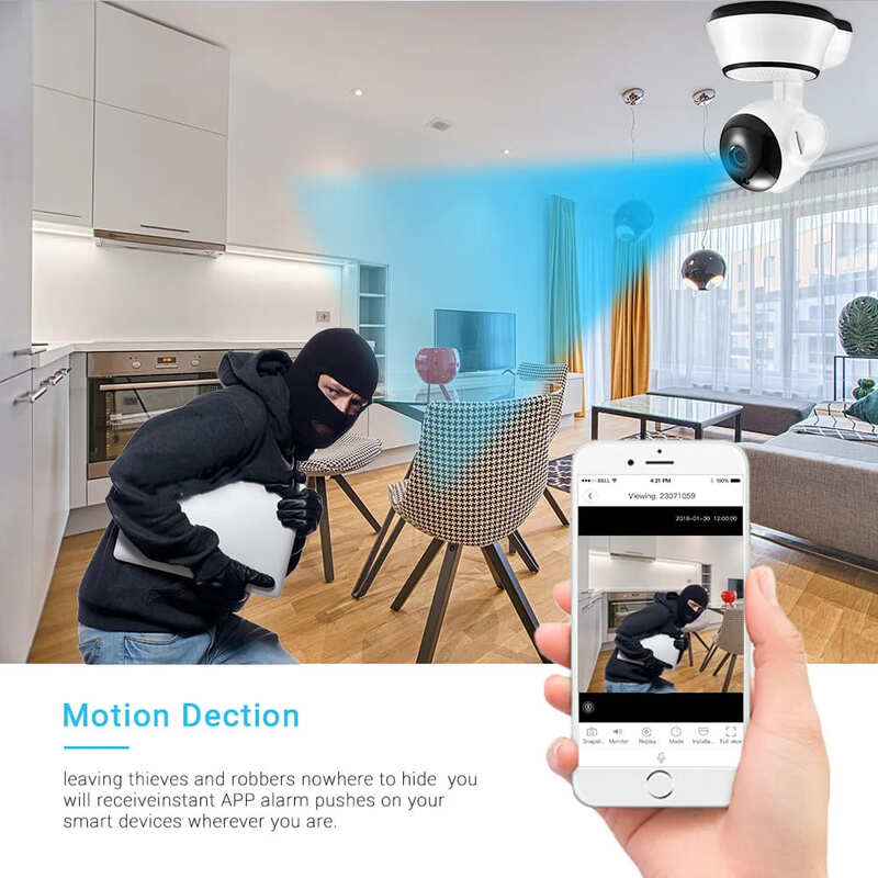 8-мегапиксельная IP-камера WiFi для видеонаблюдения, видеоняня с искусственным интеллектом, камера слежения за человеком, полноцветная камера ночного видения для видеонаблюдения в помещении