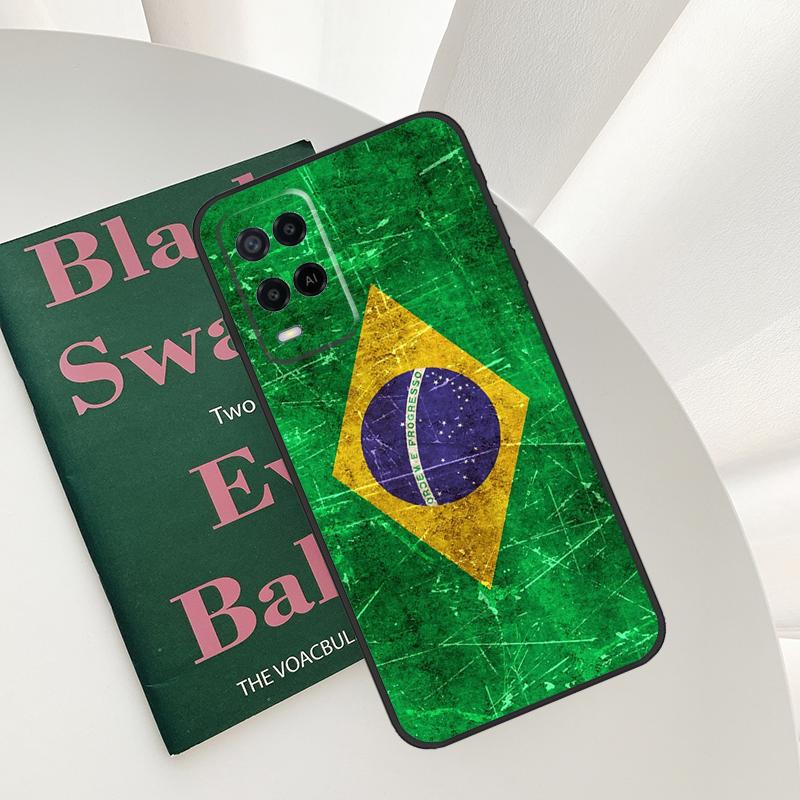 Бразилия Бразильский флаг Чехол для Oppo A96 A76 A16 A15 A17 A52 A72 A54S A57S A58 A78 A98 A57 A77 A54 A74 A94 Обложка
