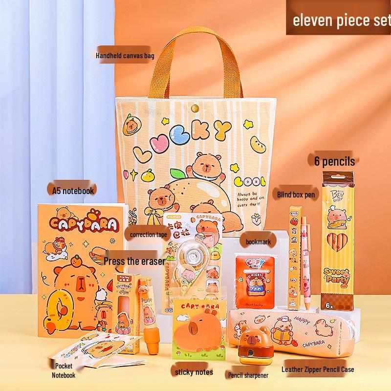 Канцелярские товары капибары, подарки на день рождения: Набор призов для студентов и подарки для детского сада