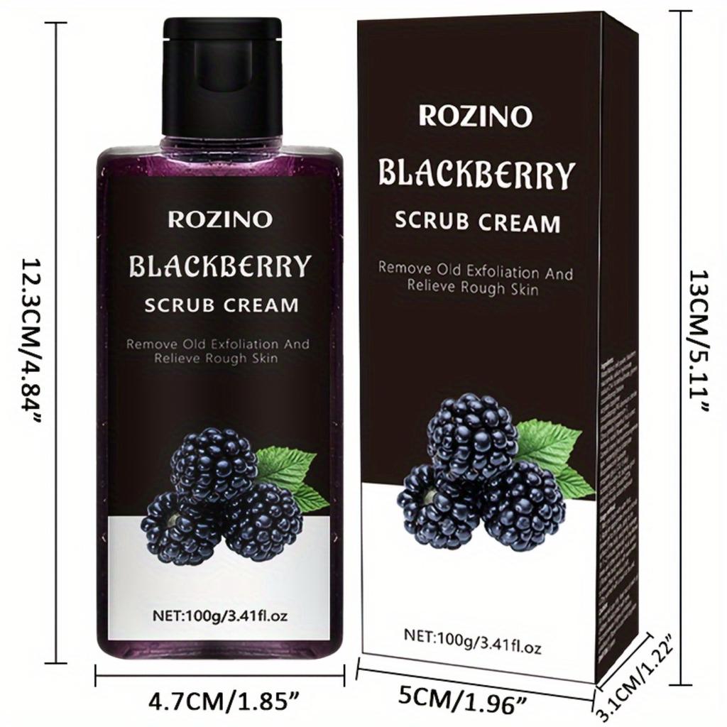 Отшелушивающий скраб для тела и рук с экстрактом ежевики для гладкой и нежной кожи