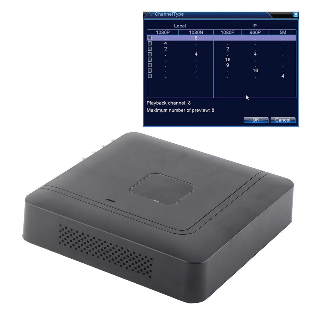 8-канальный 8CH Security CCTV AHd CVI/TVI/DVr NVR 5 в 1 Видеорегистратор в реальном времени