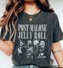 Футболка с изображением Post Malone Jelly Roll, Турне, Пости Красиво Сломанный Рэпер, Унисекс Футболка