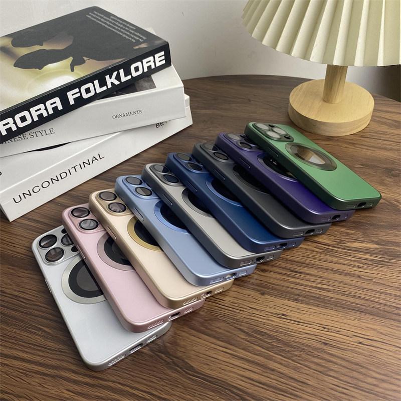Магнитный мягкий чехол для телефона iPhone16 15 14 13 Pro Max с 9D HD камерой защитная стеклянная пленка поддержка беспроводной зарядки