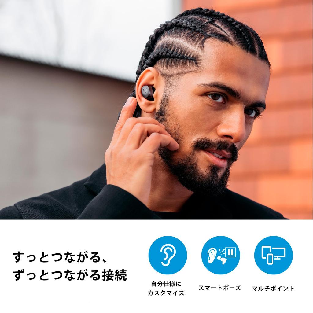 Sennheiser MOMENTUM True Wireless 4 Умные Беспроводные Bluetooth Чистый Звук Комфортные 30 Часов Работы Адаптивные LE Черный Графит Наушники, 5.4, Звук,