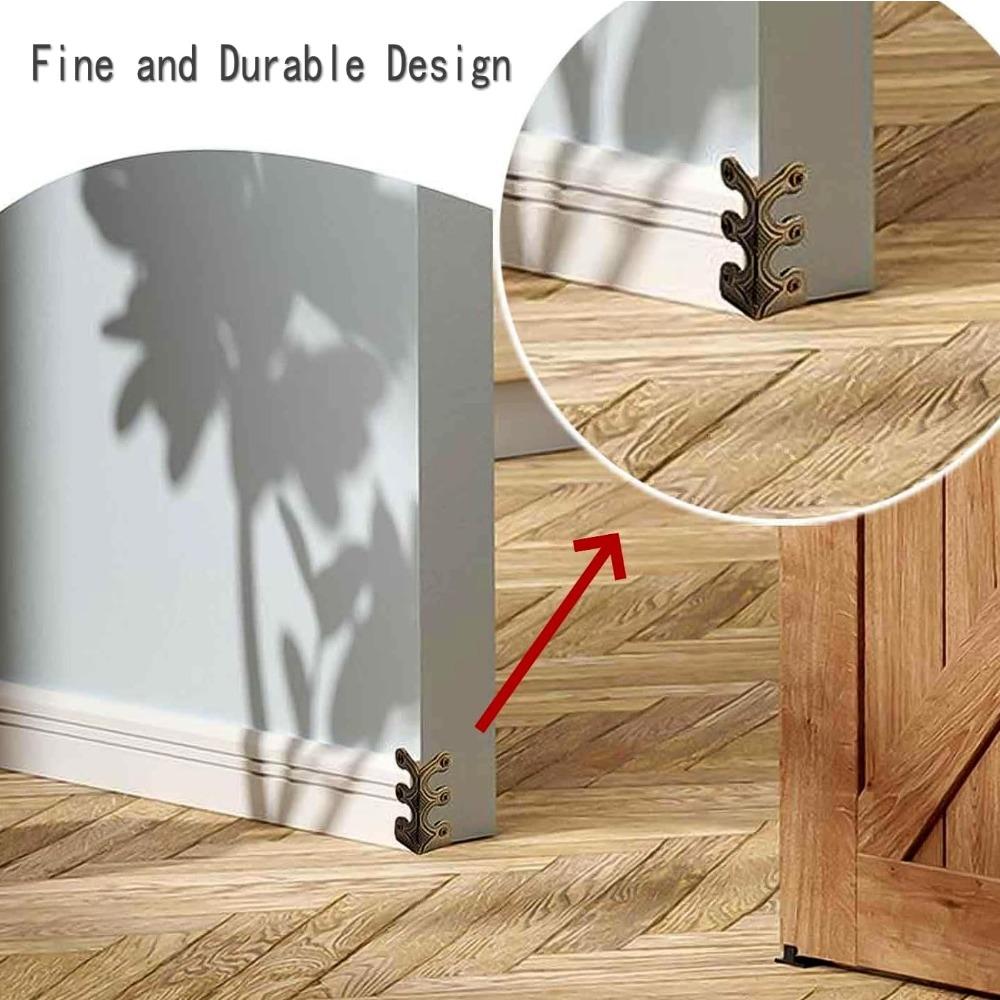 Skirting Board Corner Protectors Solid Brass Baseboard Corner Protectors, Vintage Metal Corner Protector Table Corner Perimeter Cover