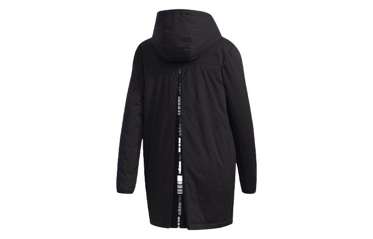 adidas Женские пуховики Neo Черные с капюшоном Умеренные Другие DW8351