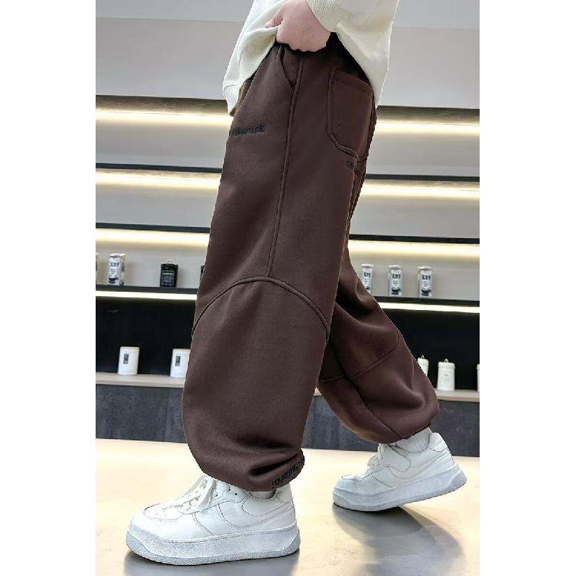 Брюки для мальчиков весна-лето-осень Брюки для детей и подростков Тонкие детские спортивные прямые брюки Модные брюки с тремя полосками Модные