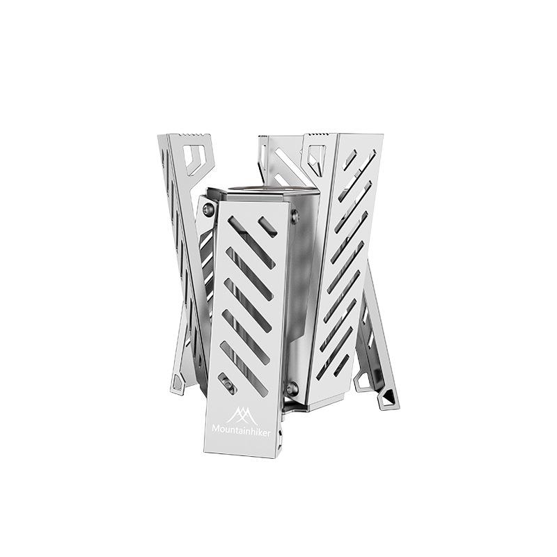 Hexagonal Portable Stainless Steel Camping Stove | Foldable Alcohol Stove