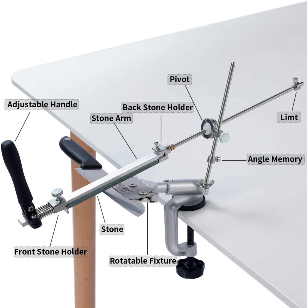 Металлический материал Точилка для ножей Заточная система Камень с камнями Точило Алмазный брусок Фиксированный угол Апекс Набор