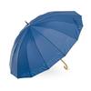 Ogawa 16 Navy Gift for or Special 53379 Women's Umbrella, Ribs, Large, Durable, Windproof, Water-Repellent, Jump-Style, Simple, Two-Tone Design, Blue,