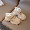 2024 Новые кроссовки для девочек из искусственной кожи с липучкой, модная детская повседневная обувь, Прямая поставка, детская спортивная обувь из хлопка, однотонная обувь для мальчиков