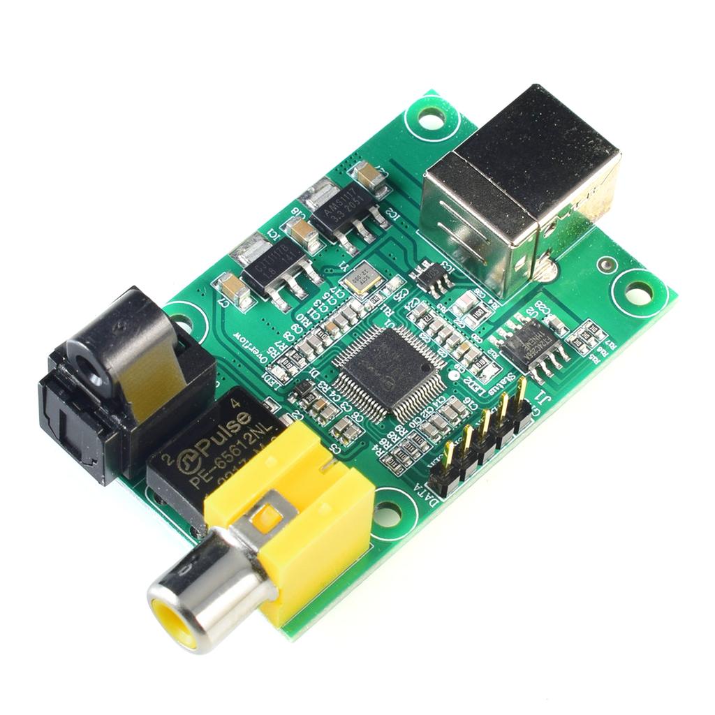 LJMSA9123 USB-модуль аудиотракта 24 бит с выходами SPDIF и I2S обеспечивает высококачественный звук 24 бит 192 кГц